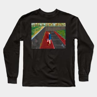 Little Boy at the Viet Nam Memorial Long Sleeve T-Shirt